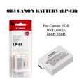 Canon Lp-E8 Battery For 700D, 600D, 650D, 550D, Kiss X7- White. 