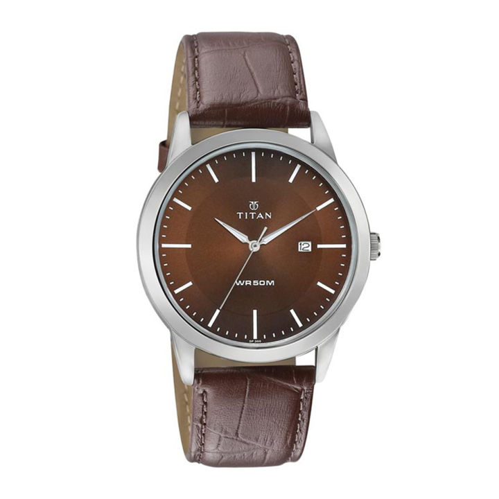 Titan 1584SL04 Brown Neo Brown Dial Analog Watch For Men | Daraz.com.bd