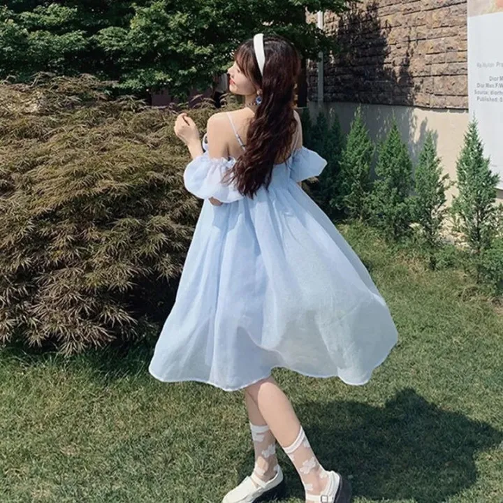 Sweet%20Sleeveless%20Dress%20Women%20Bow%20Princess%20Style%20Summer%20A-line%20Dating%20Party%20Casual%20Trendy%20Vestdios%20Female%20Girls%20Korean%20Version%20-%20Image%206