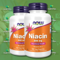 NOW Niacin-500 mg, 100 Veg Capsules. 