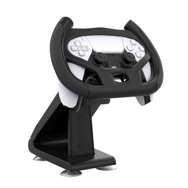 【Deal】 For PS5 Gaming Steering Wheel Multi Axis Steering Wheel Races Game Handle Holder with Bracket for Playstation 5 Game Accessories