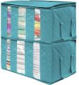 Large Capacity Storage Bags Large Blanket Clothes Organization and Storage Containers for Comforters,Bedding, Foldable Organizer. 