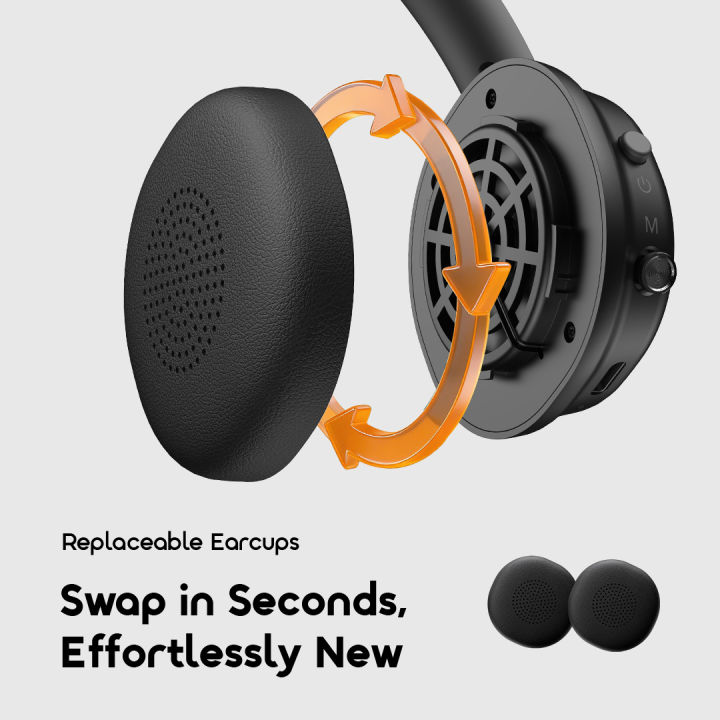 Oraimo%20Wireless%20Bluetooth%20Headphone%20BoomPop%20Air%20(%20OHP-316%20)-%20Graphite%20Grey%20-%20Image%202