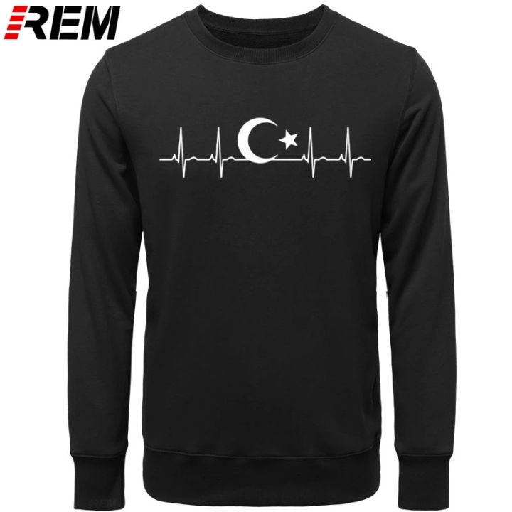 REM%20turkey%20fans%20cheer%20moon%20star%20heartbeat%20Fo'r%20men%20casual%20cotton%20long%20sleeve%20T-shirt%20funny%20Turkish%20flags%20Hoodies,%20sweatshirts%20-%20Image%202