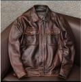 Wholesales.100% Genuine Leather jacket.Classic casual black Men cowhide clothes.quality plus size leather coat.Father's gift. 