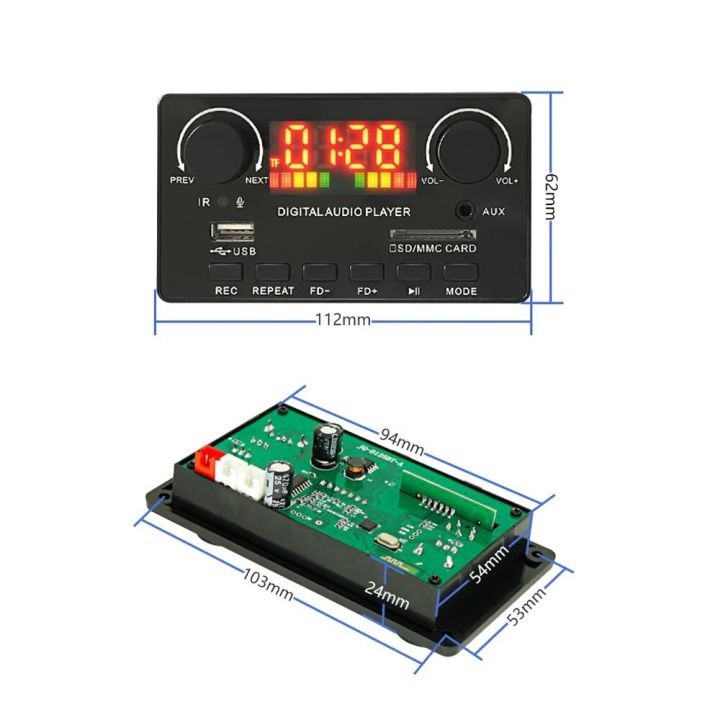 Bluetooth%205.0%20MP3%20WAV%20Decoder%20Board%202*40W%20Amplifier%20Support%20USB%20TF%20FM%20Radio%20Mp3%20Music%20Player%20Speaker%20Handsfree%20Car%20Audio%20-%20Image%203