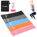 5 Pack Resistance Loop Bands Elastic Bands Fitness Gymnastics Band for Workouts Pilates Yoga Physical Therapy. 