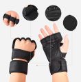Premium Neoprene Gym Cut Gloves with Wrist Support - Durable Fitness Workout Gloves for Pull Ups & Strength Training - Sizes M/L/XL.