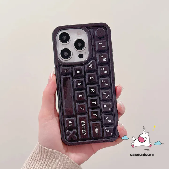 Simple%20Creative%20Solid%20Color%20Cartoon%203D%20Keyboard%20Stress%20Relief%20Entertainment%20Casing%20Compatible%20for%20IPhone%2016%2011%2015%2012%2013%2014%20Pro%20Max%2011%2013%2012%2014%2015%2016%20Pro%2016%20Pro%20Max%20Trendy%20Soft%20Case%20-%20Image%202