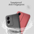 Biruiqu For VIVO Y17s Shockproof Anti Slip Soft TPU Sandstone Matte Back Case Cover. 