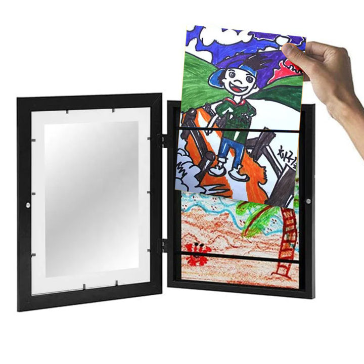 GC%20A4%20Children%20Wooden%20Picture%20Frame%20Rectangle%20Art%20Frame%20Home%20Decor%20For%20Kids%20Drawing%20Art%20Projects%20(25%20X%2034cm)%20-%20Image%202