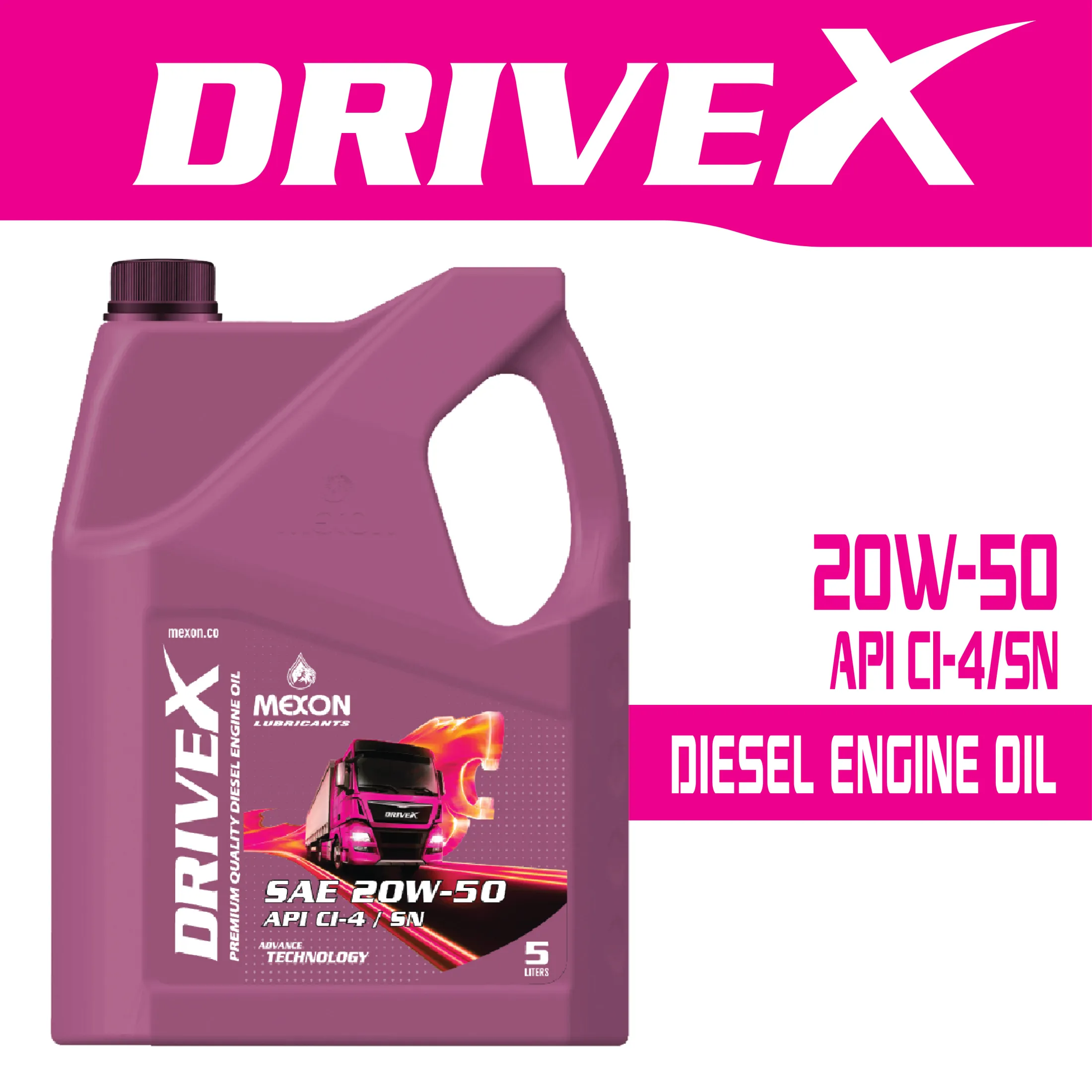 Mexon Mexon DriveX Diesel engine oil 20W-50 5L | Daraz.com.bd