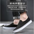 【Emotion HENG】Slip-on Canvas Shoes Cloth Shoes Men's Shoes Four Seasons Men's Casual Shoes Men's Board Shoes White Shoes Trendy Lazy. 