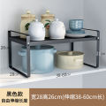 Retractable kitchen shelves, countertops, cabinet partitions, layered shelves, spice storage in cabinets, pot holders, small shelves on the tabletop. 