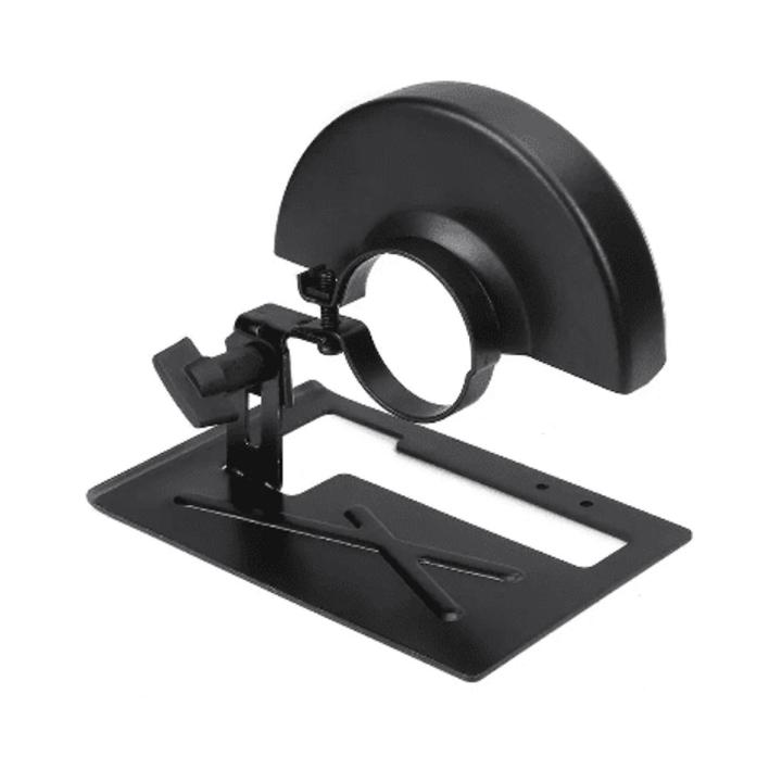 Angle Grinding Cutting Machine Base Wheel Guard Safety Protector Cover Made Of Metal Also Fits 775 Motor Angle Grinder Bracket Stand Holder Support Base For 125 Angle Grinder Power Tool Accessories