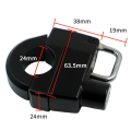 Motorcycle Helmet Lock Anti-Theft Tamper-Proof Helmet Security Lock Fit For Motorbike Scooter Street Bike.