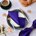 12Pcs Square Table Napkins Handkerchief Romantic Wedding Banquet 30X30cm Satin Table Napkin For Dinner Party Decoration. 