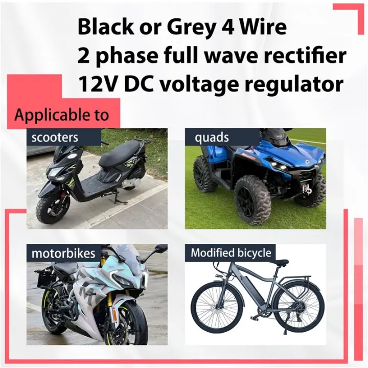 Universal%204%20Wire%20Full%20Wave%20Black%20Motorcycle%20Regulator%20Rectifier%2012V%20DC%20Bike%20Quad%20-%20Image%202