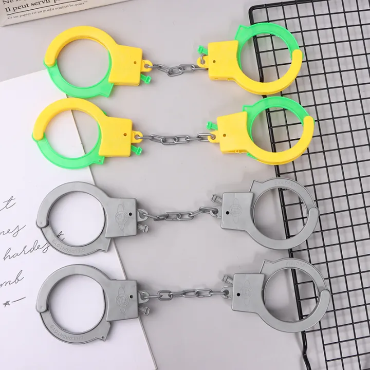 New%201Pair%20Handcuffs%20Toy%20Kids%20Role%20Play%20Footcuffs%20Props%20Party%20Drama%20Cosplay%20Police%20Cop%20Officer%20Costume%20Dress%20Up%20Playing%20Toys%20-%20Image%203
