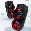 KTX-1588B Bluetooth, USB, TF Card Supported Speaker With FM Radio & Lighting Effects. 