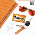 Trident Tropical Twist Flavor Sugar Free Gum X 14 Soft Gum. 