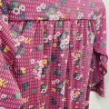 Ladies Three Quarter Sleeve Soft Floral Casual Tops With Knitted Bottom From Levin. 