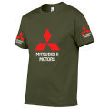 Summer Mens T-Shirt Mitsubishi Motors Logo Print Cotton Casual Short Sleeve Man Harajuku High Quality Unisex T Shirt Euro Size. 