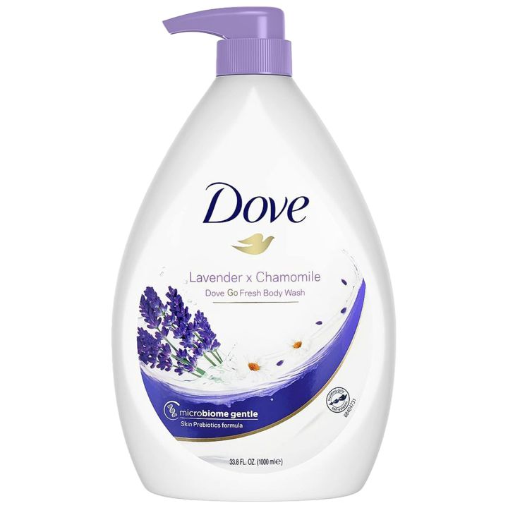 International Malaysia product Dove Lavender x Chamomile shower gel body wash used for male/ female - 1000 ml