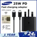 Samsung 25W Travel Adapter 3pin  with USB Type-C To Type-C Cable. 