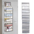 Over The Door Hanging Organizer 3 Top Plastic Pouches Hanging Storage Closet Door Organizer Space Saving for Pantry. 