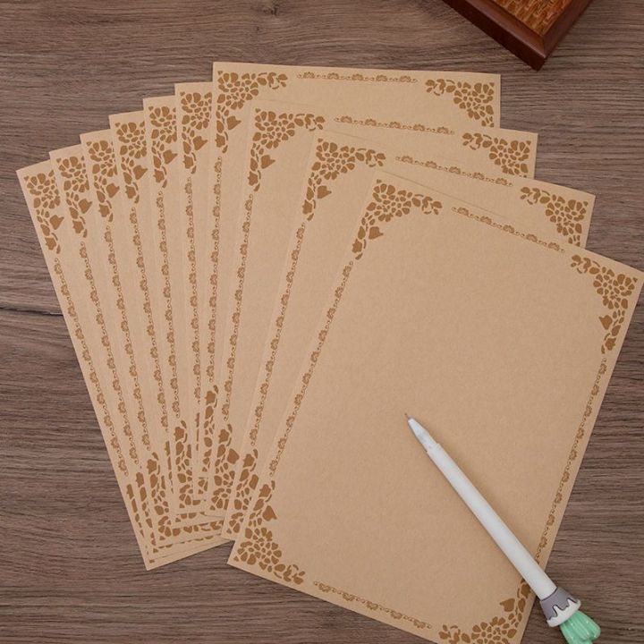 Stationery,%20letterhead,%20kraft%20paper,%20book,%20retro%20flower%20rabbit%20design,%2010%20pieces/set,%20writing%20paper%20set,%20office%20school%20supplies,%20stationery%20-%20Image%204