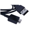 USB data charging cable cord Sony Walkman E052 A844 A845 MP3 MP4 player black. 