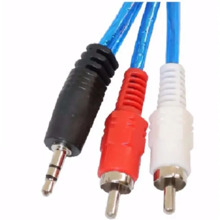 1%20Meter%20%203.5mm%20jack%20to%202%20RCA%20audio%20video%20adapter%20cable%20for%20TV%20Plus%20cable/DVD%20game%20console/large%20speakers%20-%20Image%202