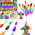 Rainbow Rocket stackable pencil 8 in 2 piece.