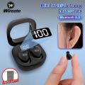 【New-store】 Wiresto Sleep Earbuds Bluetooth5.3 Earbuds Small Ear Buds Headphones Light Weight for Fit Power Display Mini.