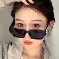 2022 New Fashion Square Sunglasses Personality Snowflake Glasses Korean Street Eyewear Trend. 