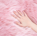 Soft Fur Carpet Circle Shape Washable Faux Fur Rug for Kids Bedroom Home Decoration (40cm).