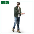 WOODLAND Men Olive/Mustrad Full Zipper Reversible Jacket.