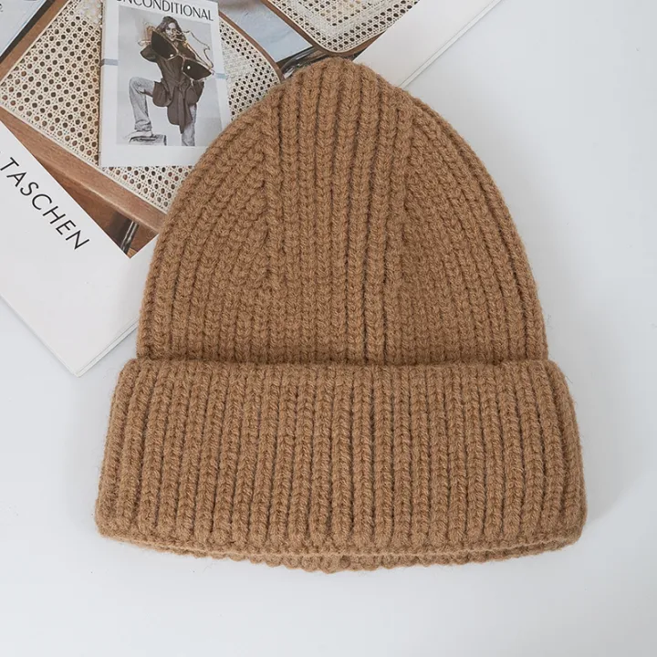Women%20Winter%20Hat%20Fashion%20Minimalist%20Knitted%20Hat%20Kpop%20Style%20Soft%20Thick%20Beanie%20Hats%20For%20Women%20Streetwear%20Winter%20Cap%20-%20Image%203