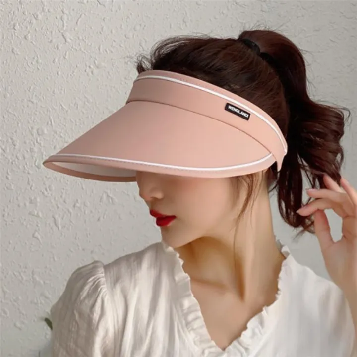 Women%20Summer%20Hat%20Multicolor%20Beach%20Hat%20Sun%20Visor%20Wide-brimmed%20Hat%20Adjustable%20UV%20Protection%20-%20Image%205