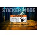 Sticker For Bike | Warning Touching This Moto | Best Quality ( Sticker_Mode ) - Car Accessories. 