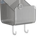 Suction Cup Bathroom Storage Rack with Hooks for Room Kitchen. 