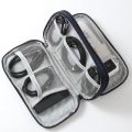 Ogetok Electronics Travel Cord Organizer Bag, Double Layers Travel Cable Storage Carry Case, Water Resistant Small Tech Accessories Pouch for Charger, Power Bank, Mouse, Earphone, SD Card (Black).