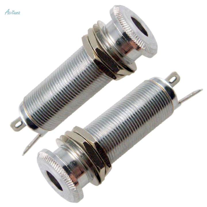 2Pcs%20Threaded%20Cylinder%20Output%20Input%20Guitar%20Jack%20Plug%20Socket%201/4"%206.35mm%20A+B%20-%20Image%205