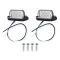 Number Plate Lights Led License Plate Light Rear Lamps For Car.