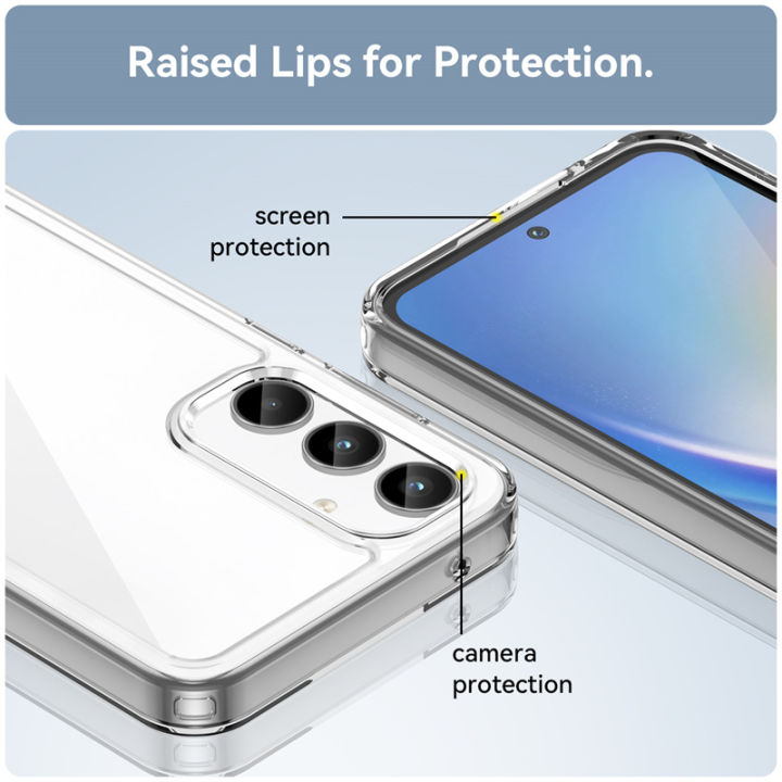 For%20Samsung%20A55%20Case%20Cover%20Samsung%20A55%20Capas%20Colour%20Frame%20Shockproof%20Phone%20Bumper%20Transparent%20Clear%20Samsung%20Galaxy%20A%2055%20A55%205G%20-%20Image%204