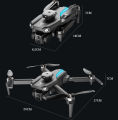 G.P.S Mini Drone 4k Profesional HD Camera Obstacle Avoidance Photography Foldable Quadcopter Brushless Motor G.P.S with 3000mah Dual Battery de. 