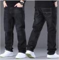Plus Size 28-50 Jeans Men's Blue and Black Can Choose Small Stretch Denim Pants Business Casual Trousers. 
