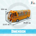 Battery Operated Child Toy Public Bus With Led Light & Music Car, Vehicle Toy For Kids. 