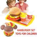 Mini Burger Toy Set Delicious French Fries Cola Model Simulation Food Toy Children Simulation Hamburger Gourmet Educational Toys.